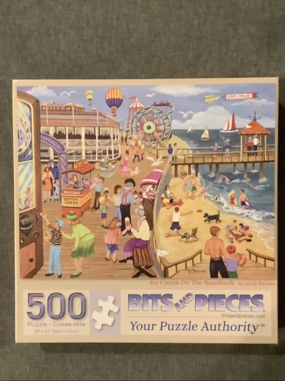 Bits and Pieces ‘Ice Cream On The Boardwalk’ by Sandy Rusinko 500-Piece Puzzle